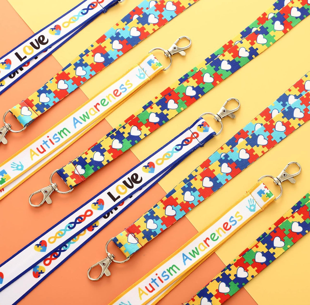 Lanyard Amarillo con targeta de info